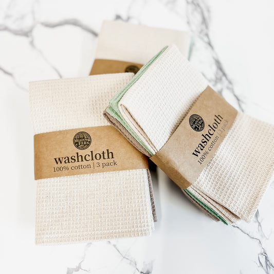 Cotton Dish Cloths – 3 Pack | Soft, Reusable, and Beautifully Woven