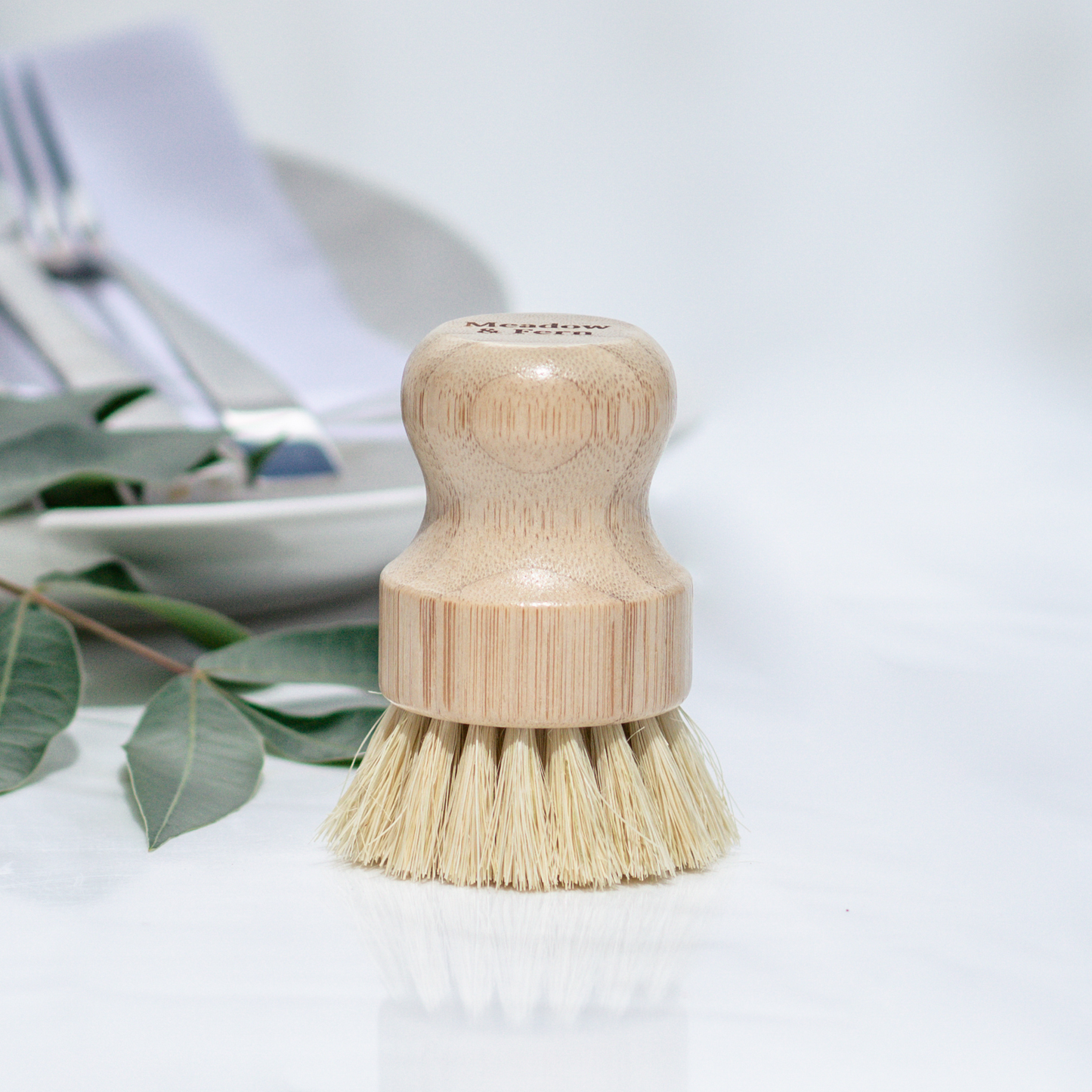 Bamboo Dish Brush - Natural Kitchen Scrub Brush