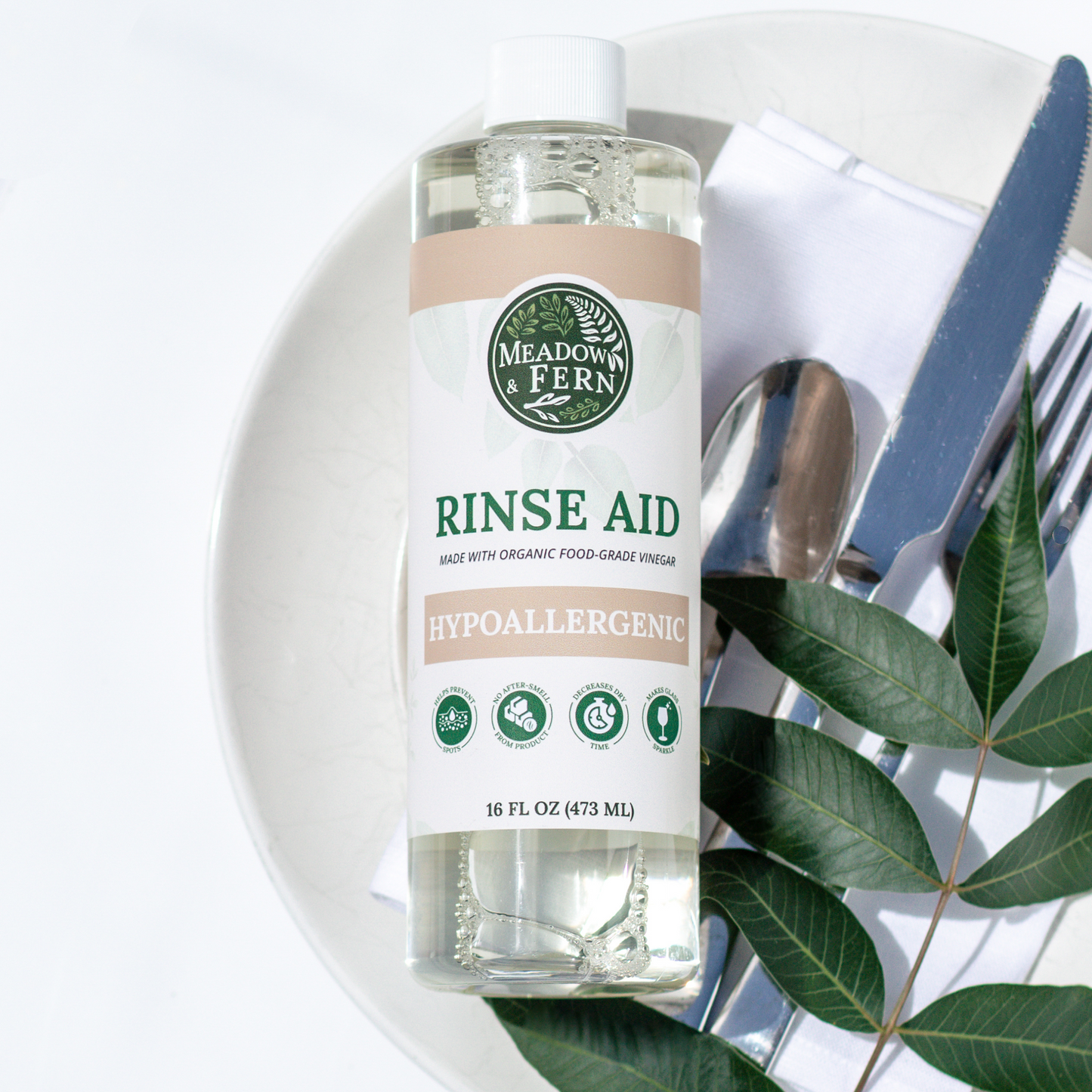 Organic Rinse Aid for Automatic Dishwashers