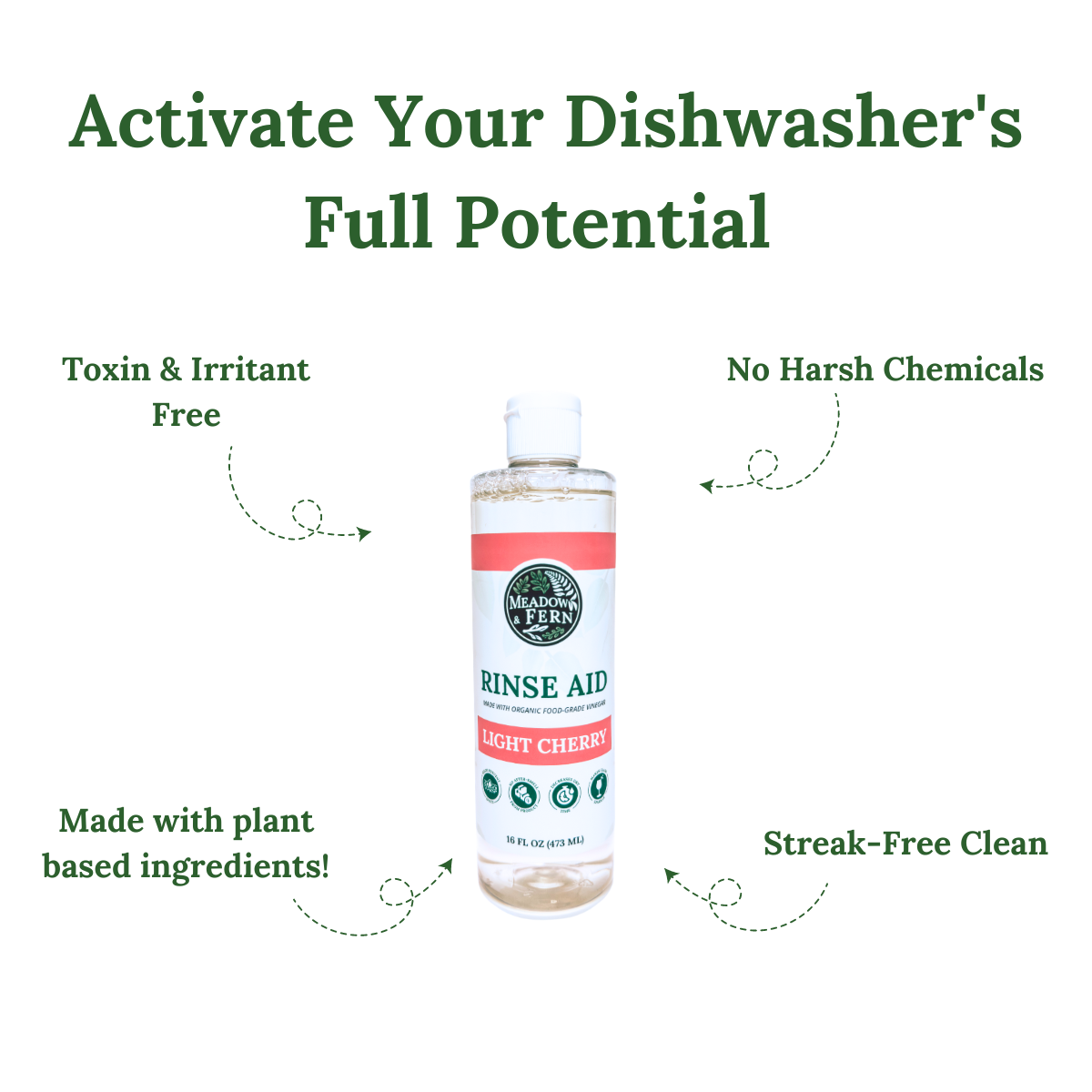 Organic Rinse Aid for Automatic Dishwashers