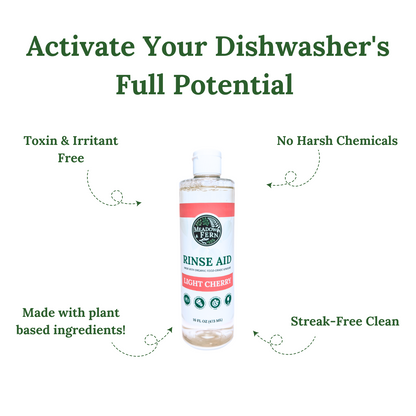 Organic Rinse Aid for Automatic Dishwashers